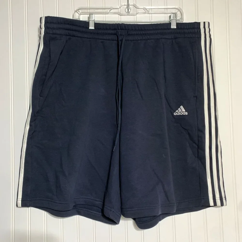 Adidas Shorts Mens 3XLT Training Soccer Running knit Fleece Sweat Shorts